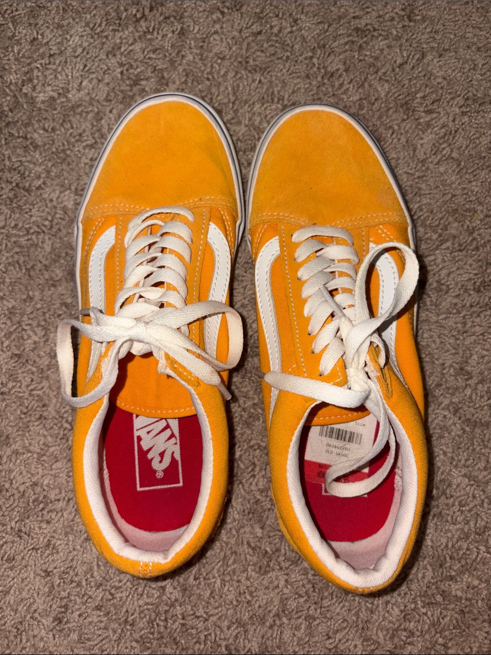 Vans Old Skool Sneakers - Orange and White
